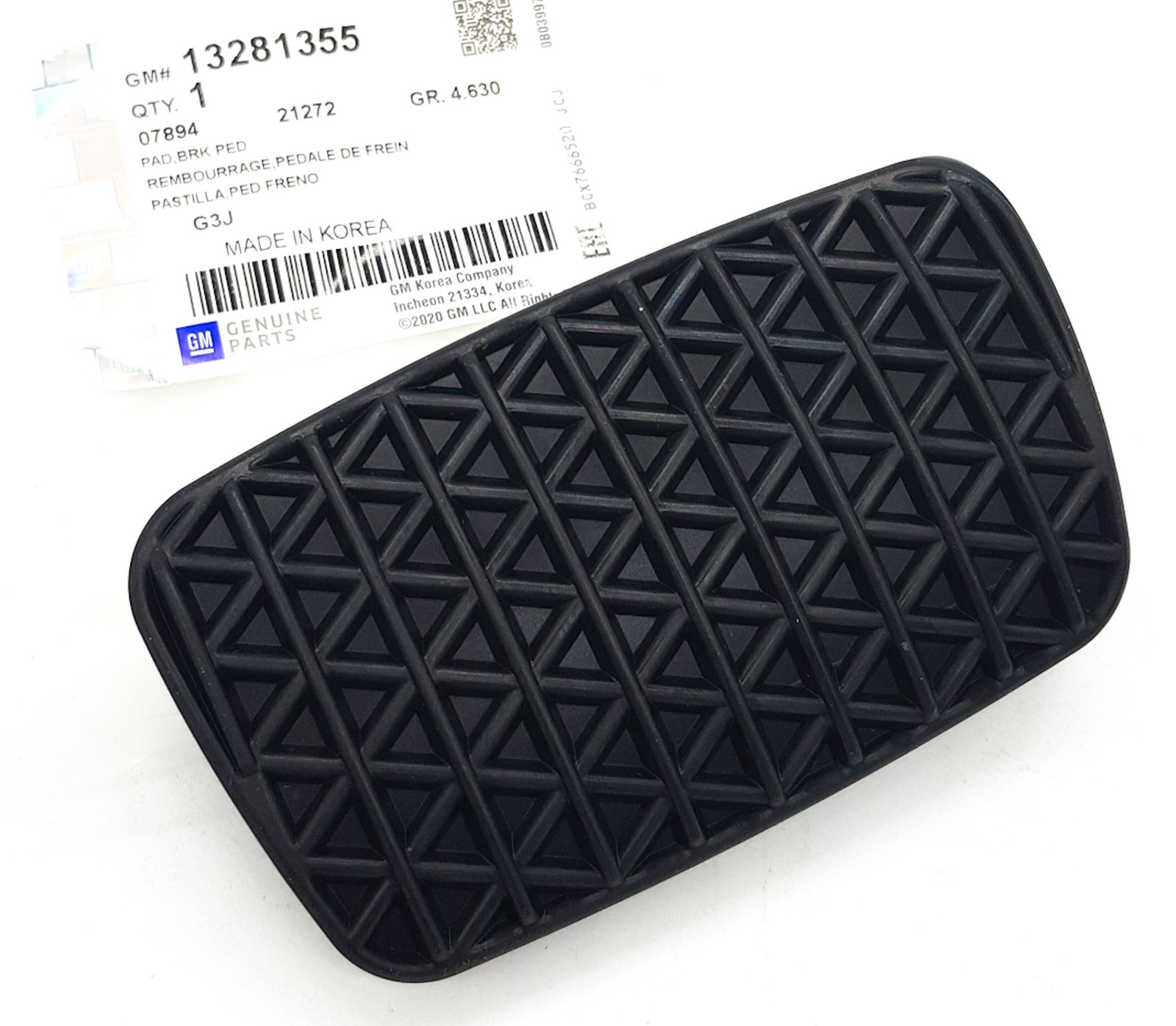 Holden Brake Pedal Auto Rubber For Commodore VE VF Genuine GM 13281355 Cruze JG
