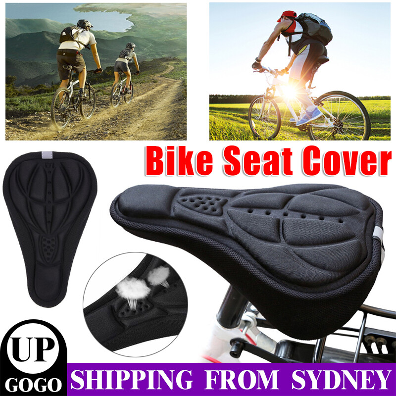 Bike Seat Cover Thick Comfort Sponge Cycling Bicycle Saddle Cushion Pad Black