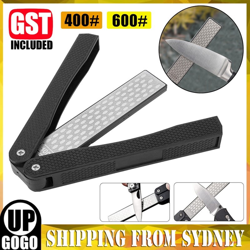 Folding Diamond Sharpener Knife Sharpening Stone for Garden Kitchen Outdoor Easy