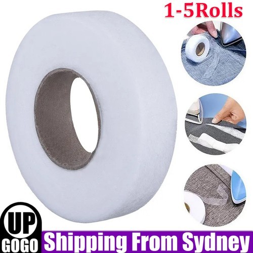 64M Fabric Fusing Tape Adhesive Hem Iron-on Hemming 15mm Wide AU 64cm 1.5cm 100