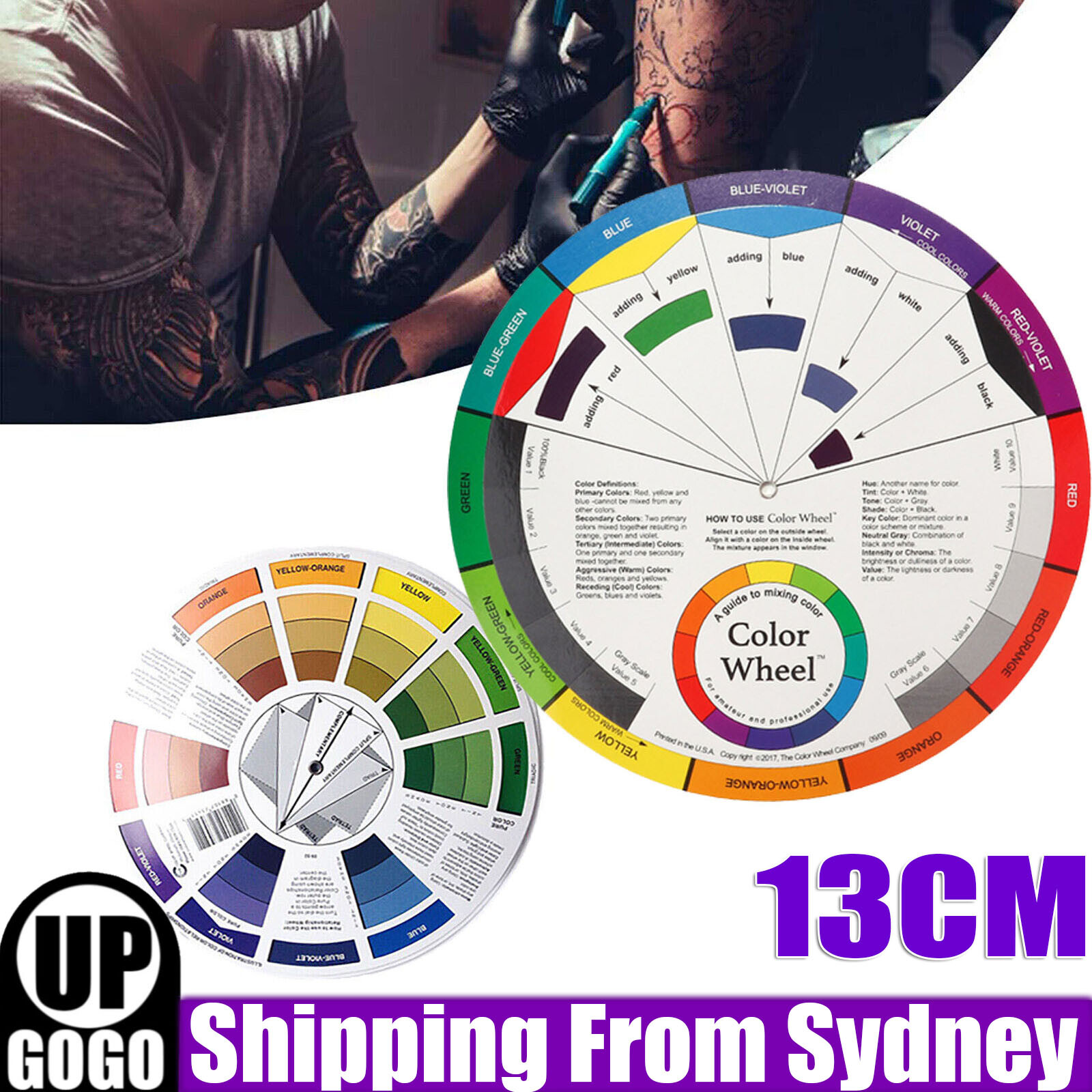 Artists Colour Wheel Mixing Guide 13cm Pocket AU Other Painting Supplies
