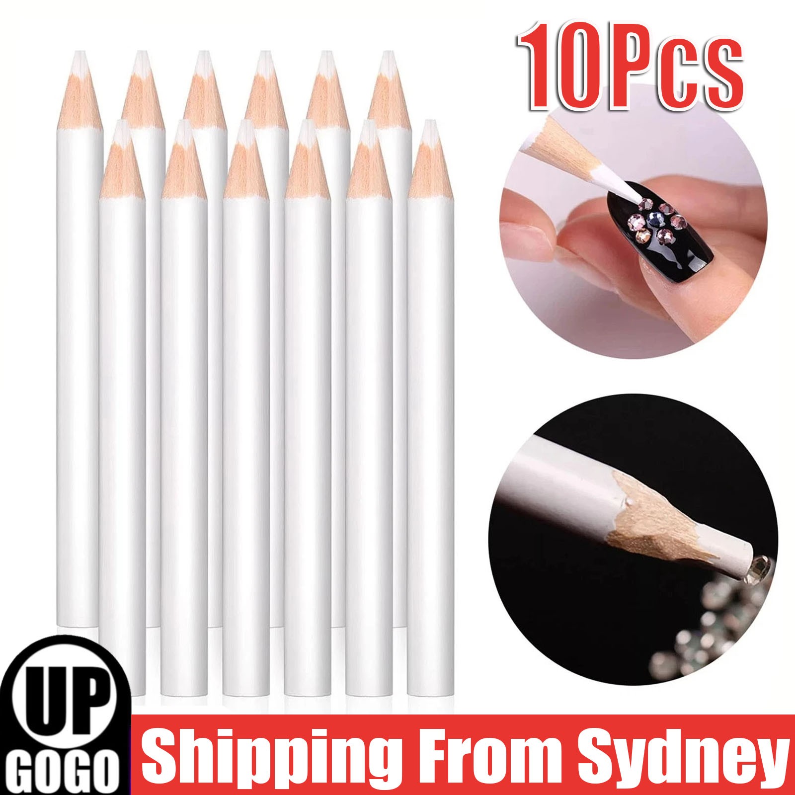 PARTY BESTBUY 10 WAX PICKER PENCIL for RHINESTONES GEMS CRYSTALS-Nail Art Tool