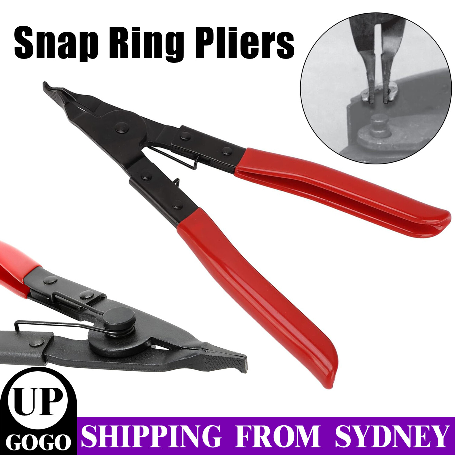 Circlip Spring Snap Ring Pliers Carbon Steel Retaining Remover Tool Cutting 22.5