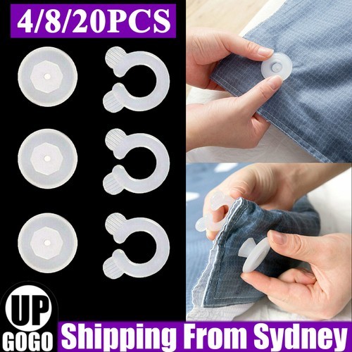 4-20PCS Doona Cover Clip Quilt Fastener Duvet Gripper Comforter Sheet AU Bag 40