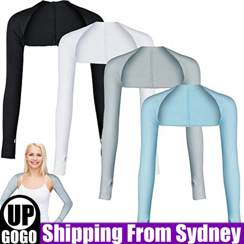Sun Protection Arm Cooling Shawl Sleeves with Finger Hole for Women Outdoor /