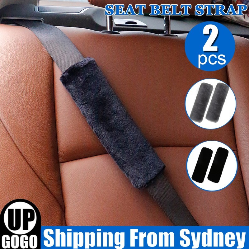 2 pcs Car Seat Belt Strap Pad Soft Harness Shoulder Cushion Cover Protector AU