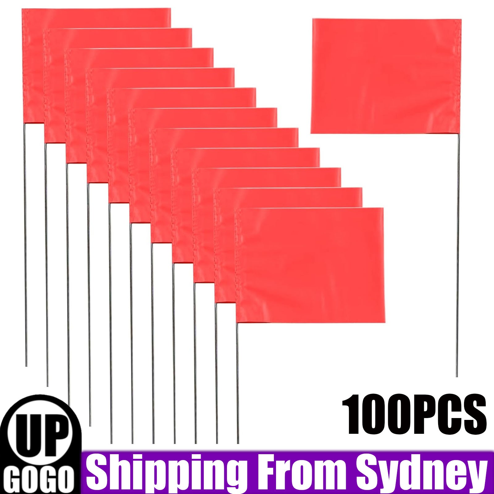 100pcs Lawn Marker Flags Irrigation Waterproof Pvc Landscape Marking Universal