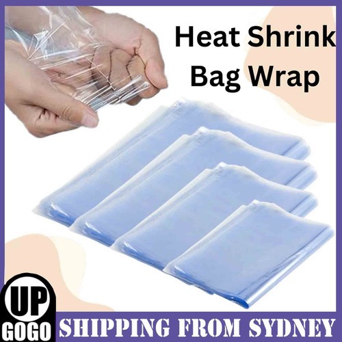 200Pcs PVC Heat Shrink Wrap for Packagaing Soap Shoes Bath Bombs Film 4 Sizes
