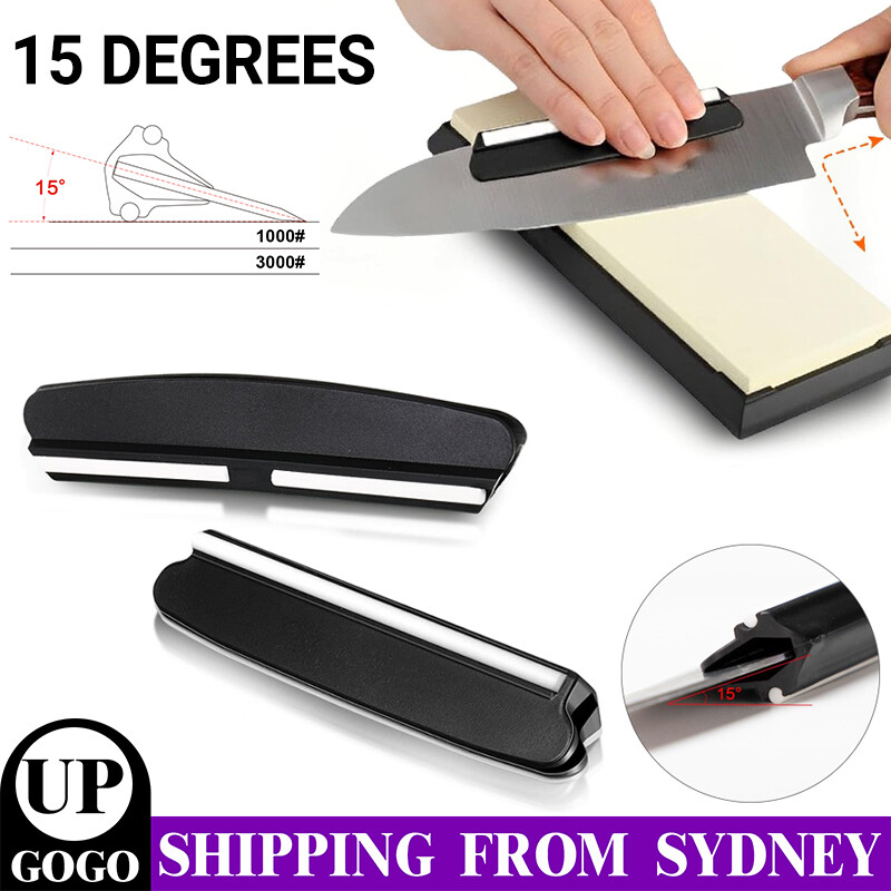Kitchen Knife Sharpener Ceramic Angle Guide Holder Clip For Whetstone Easy Clean