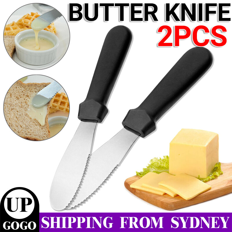 2x Butter Knife Spatula Sandwich Spreader Cake Margarine Icing Decorating Knives