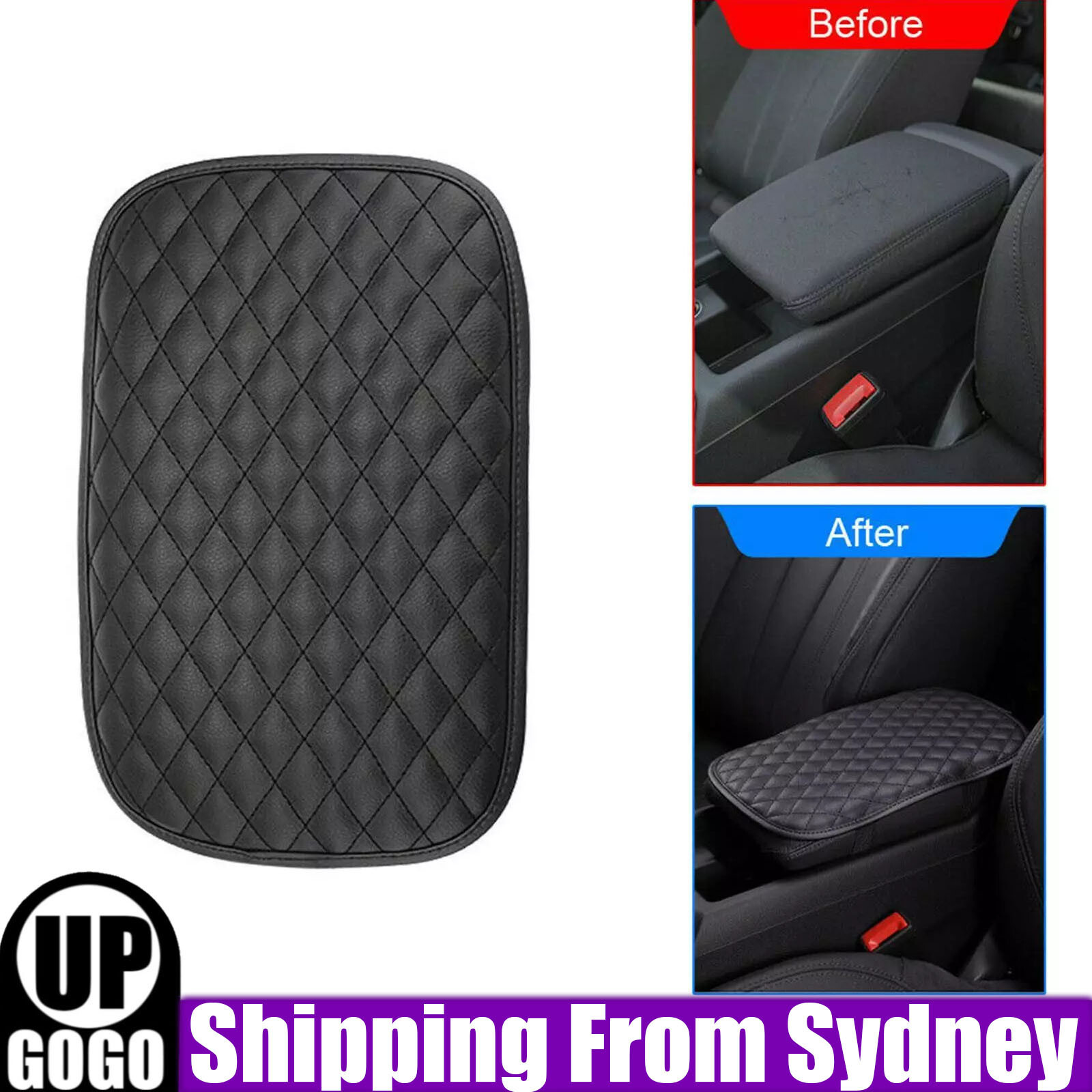 Car Armrest Cushion Cover Center Console Box Pad Protector Accessories Universal
