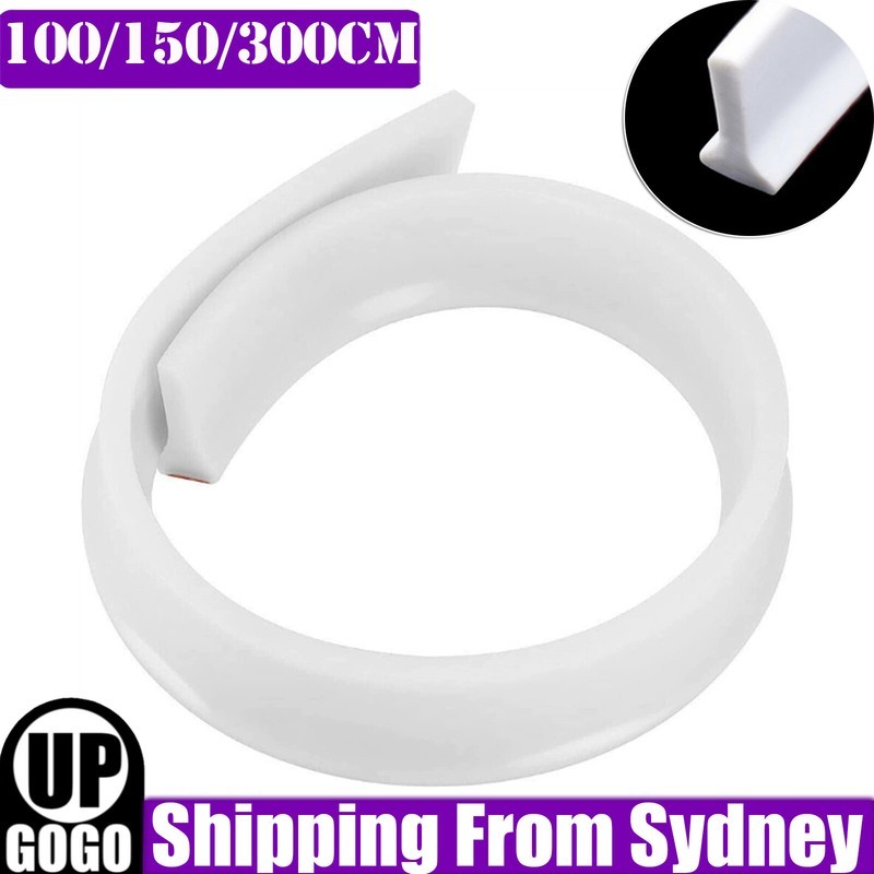 150-300CM Rubber Silicone Shower Barrier Water Stopper Bathroom Waterproof Strip