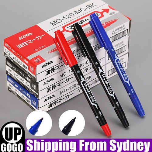 10x AU Tattoo Tool Surgical Marker Marking Pen Dual-Tip Skin Scribe Piercing