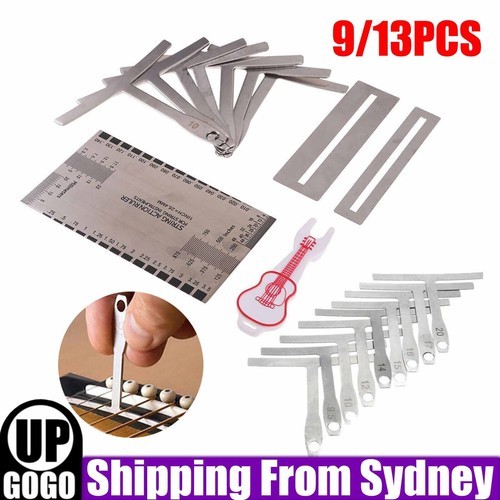 9/13Pcs Understring Radius Gauge For Guitar Bass Setup Premium Luthier Tools