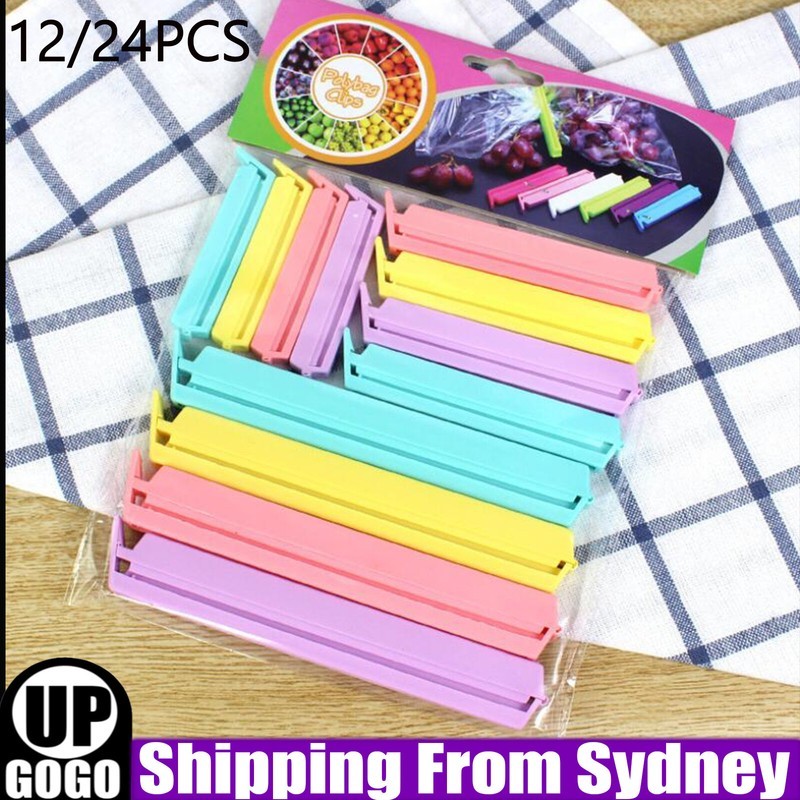 Plastic Sealing Bag Clip Sealer Clamp Kitchen Storage Food Snack Chips Seal Tool