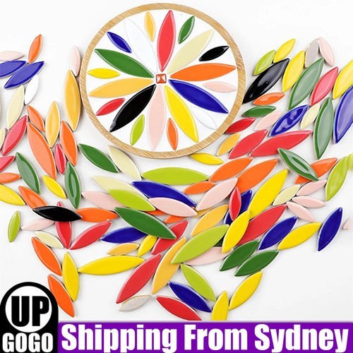 100-1000G Ceramic Petal Mosaic Tiles Flower Leaves Glass Craft DIY AU Ring Sizer