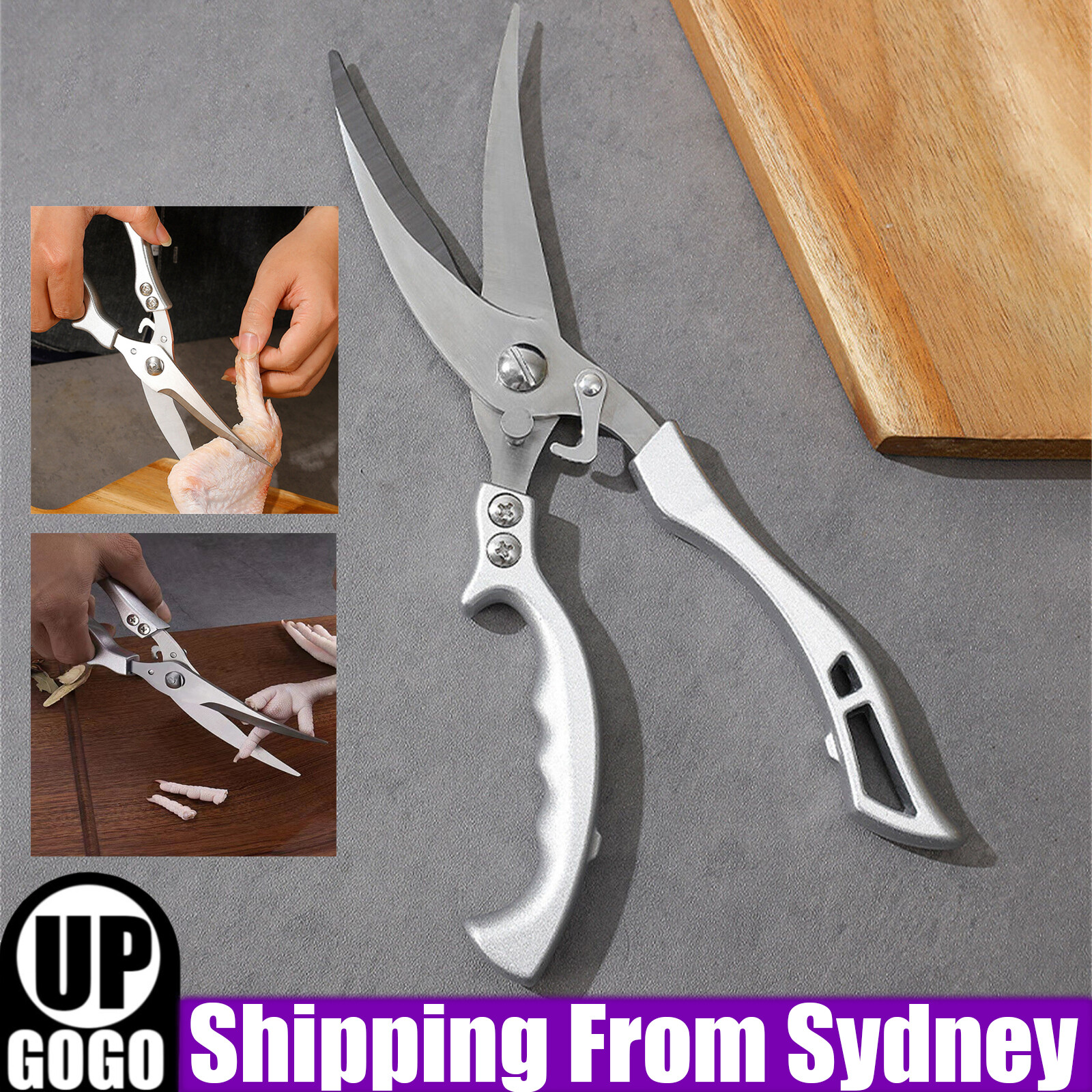 Multi-Purpose Stainless Steel Ultra Sharp Chicken Bone Kitchen Scissors Shears