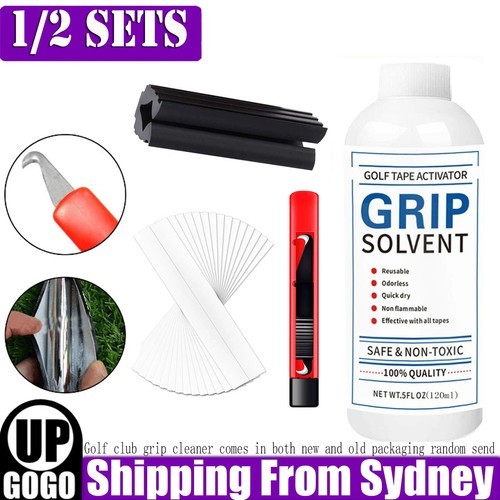 Golf Club Grip Set Solvent Repair Hook Blade Tape and AU Standard White