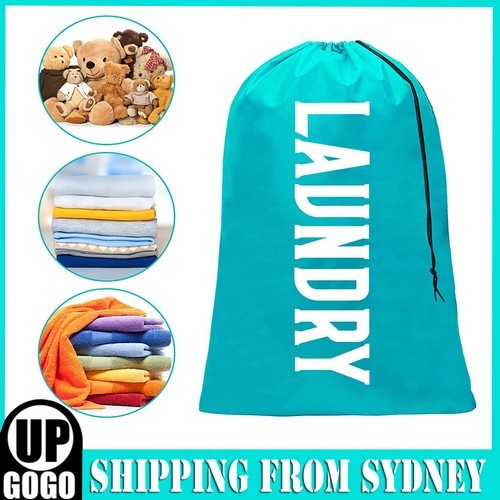 Laundry Bag Travel For Dirty Clothes Camping Drawstring Closure Washing Machines