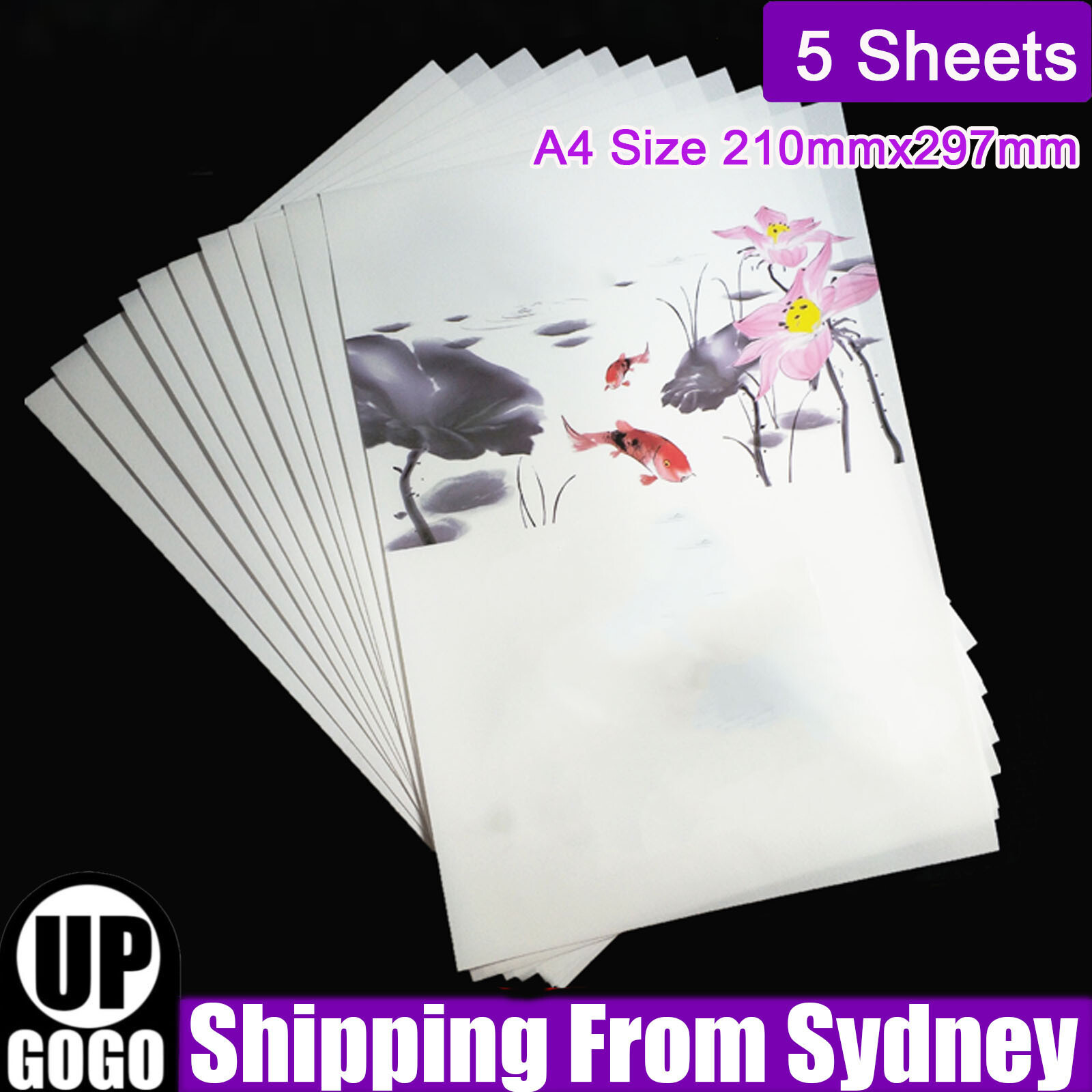 5 Sheets A4 Inkjet Printable Fabric Matte 100 Cotton 210mmx297mm Print Cloth AU