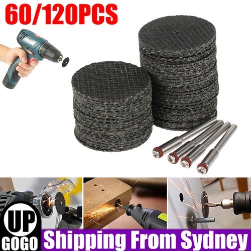 60/120Pcs Mini Cut Off Wheel Cutting Disc Drill For Dremel Rotary Mandrel Multi