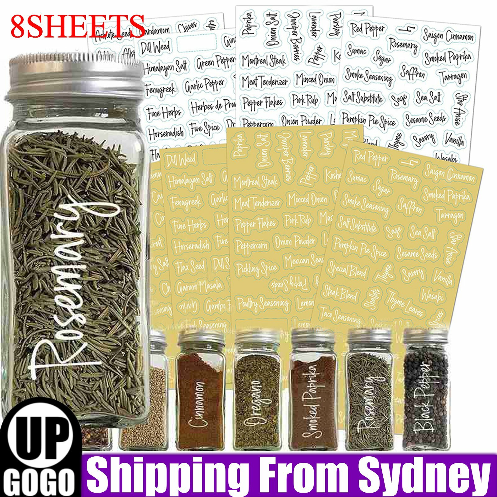274 Stickers Spice Herb Storage Jar Labels Decals Pantry as show Easy Clean 146