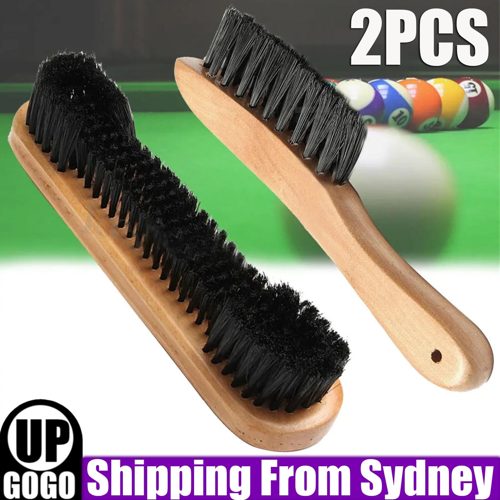 2X Wooden Pool Snooker Billiard Table 9 Brush and Rail Set for Felt 9-inch wool