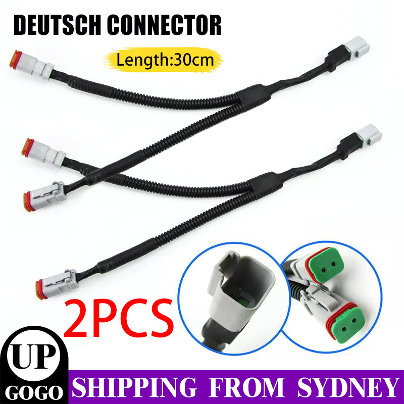 Unbranded/Generic 2x For 2 to 1 Deutsch Connector Adaptor Cable LED Work Light