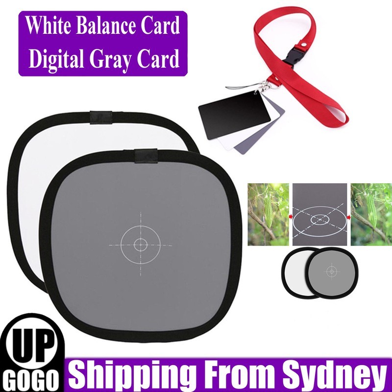 30CM Focus 18 Grey Black White Balance Card Double Face Photography AU Gray Accs