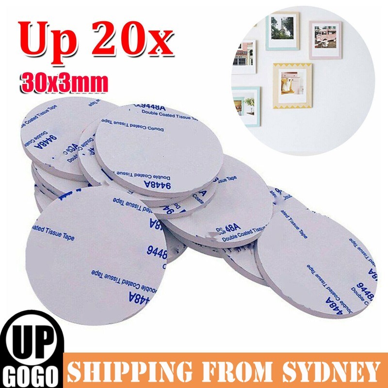 UP 20PCS Double Sided Sticker Tapes Thickness Adhesive Pads Car Mount Holder AU