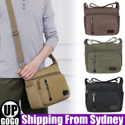 Manapos Bags Menapos Crossbody Retro Shoulder Messenger Satchel Travel Canvas AU