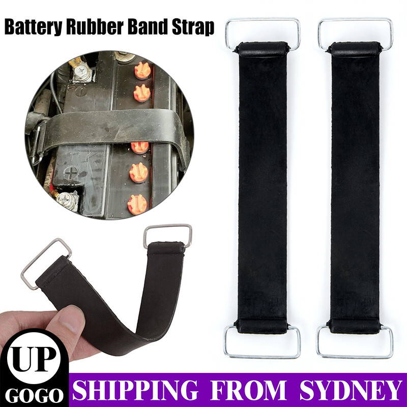 2x Battery Rubber Band Strap Fixed Holder Bandage Belt Stretchable Motorcycle