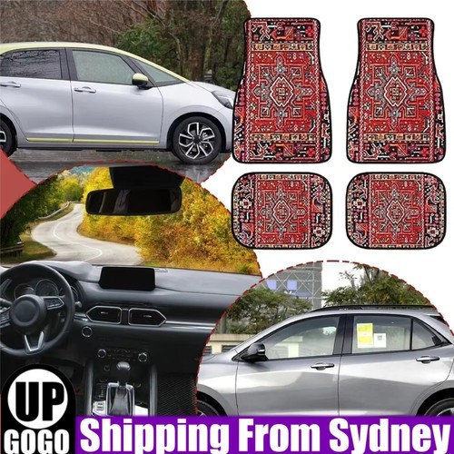 4PCS/8PCS Bohemian Persian Carpet Car Floor Protector Rugs for Front Rear Seats