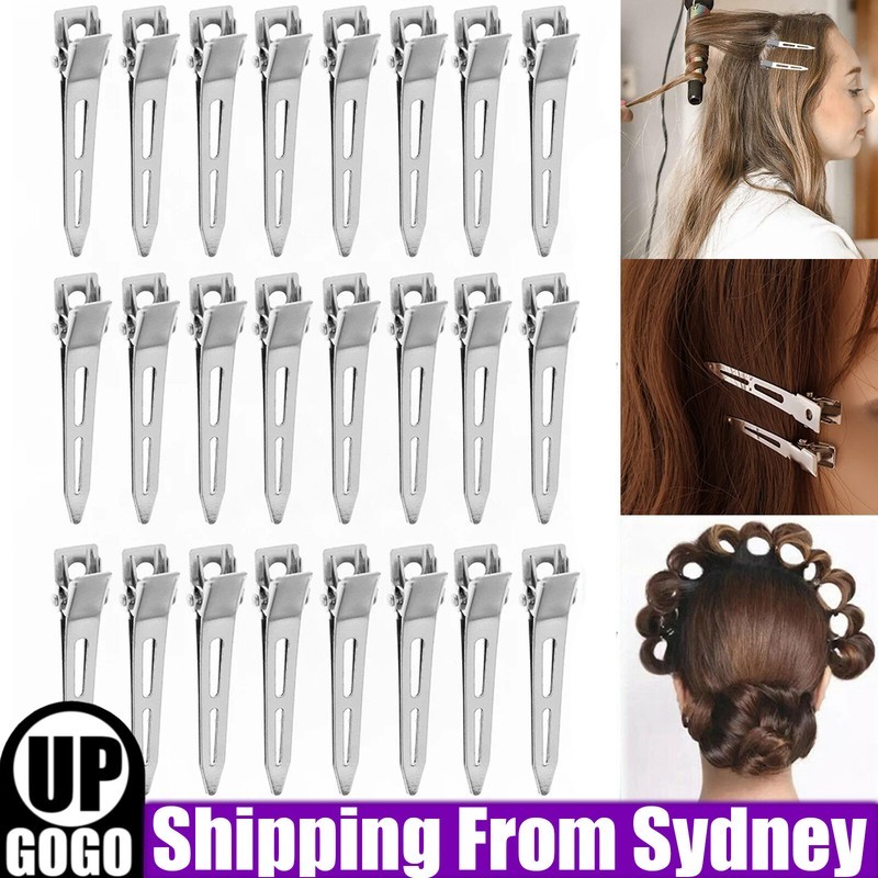 6-54 Hairdressing Sectioning Hair Clips Duck Bill Hairpin Salon Metal Curl as