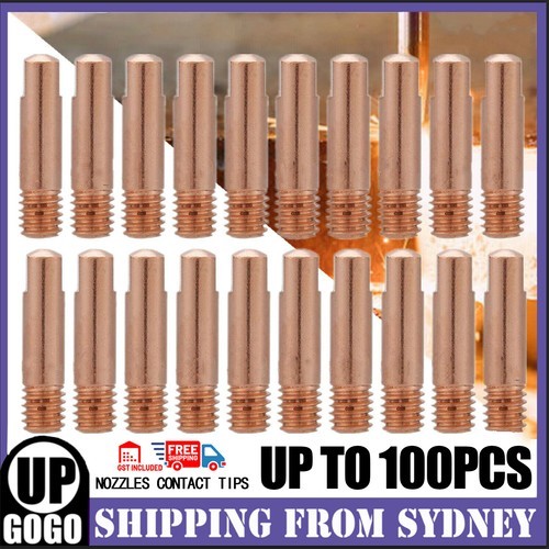 UP 100PCS Nozzles Contact Tips Holders MIG Welder Consumable Welding Tools 0.8mm