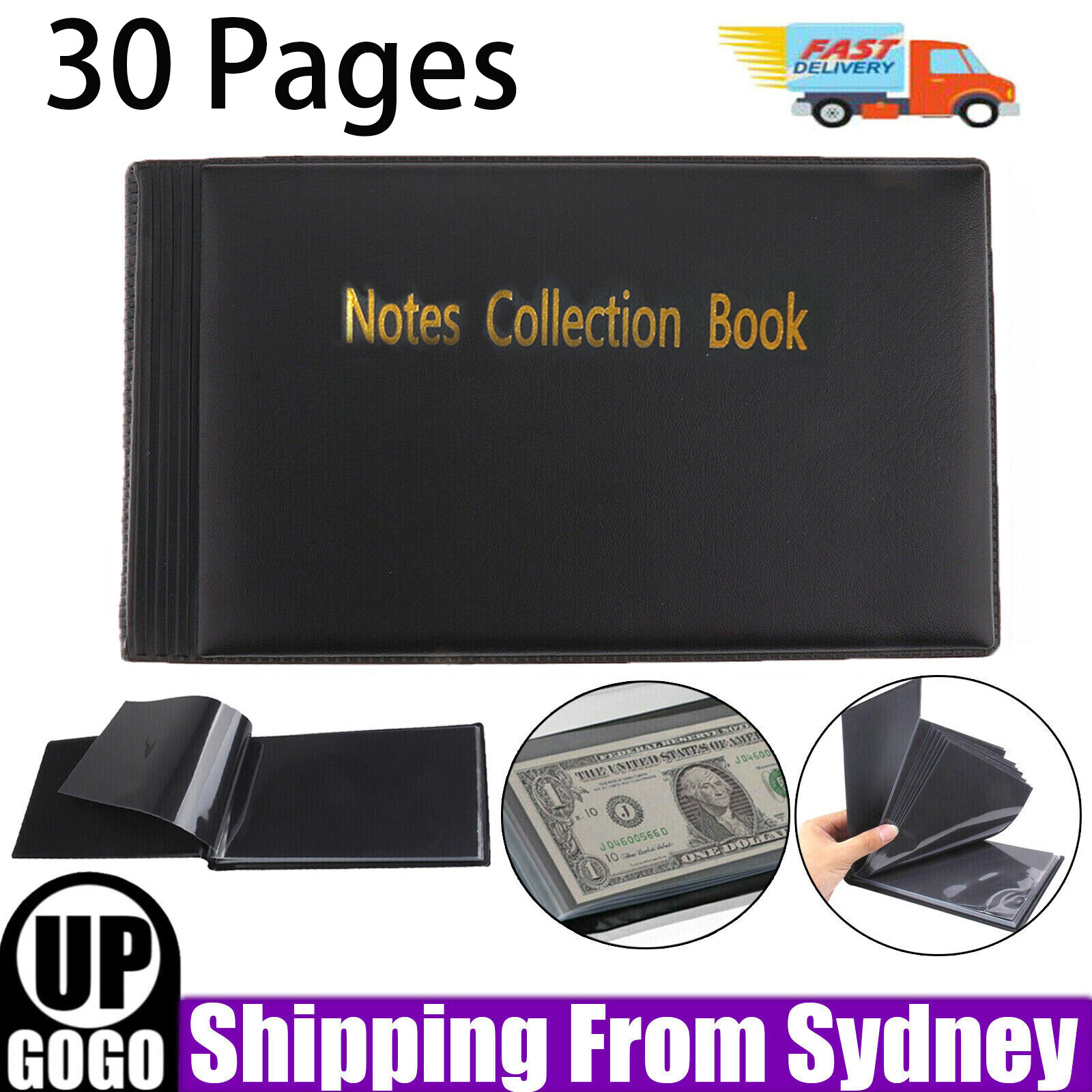 BankNote Album Stock Collection Storage Currency Holder Pocket Coin Paper Money