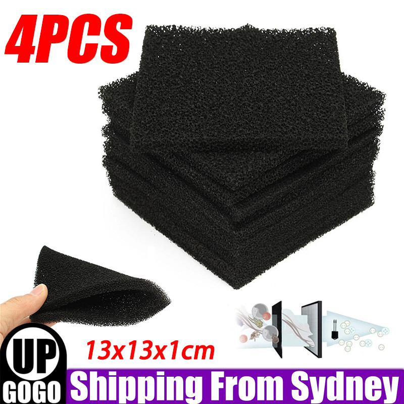 4X Universal Activated Carbon Foam Sponge Fume Air Filter Impregnated Pads AU