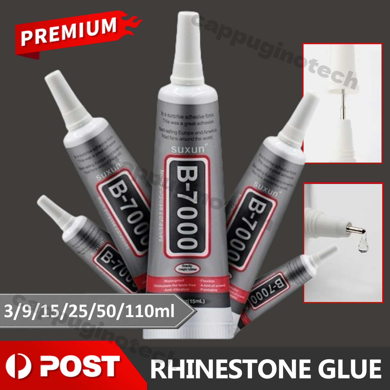 B-7000 B7000 Rhinestone Glue Multi-purpose Adhesive Jewelry Nails Glass Phone AU