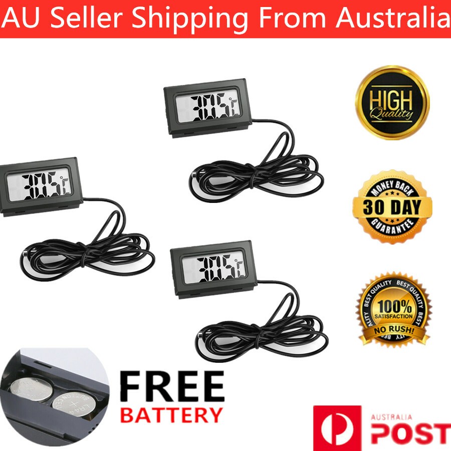 LCD Digital Thermometer for Fridge/Freezer/Aquarium/FISH TANK Temperature AU 1x