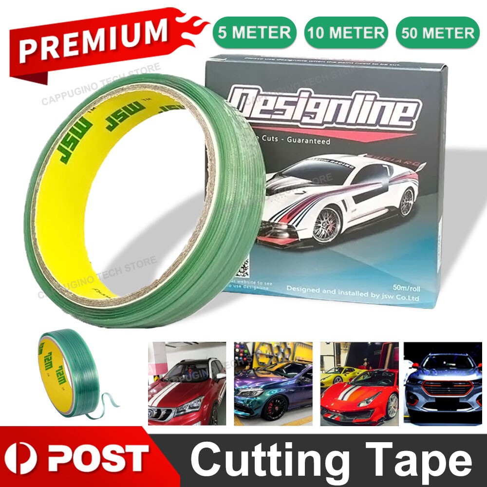 50M Finish Line Cutting Tape Scratch-Free Wrapping Tools for Car Auto Motorcycle