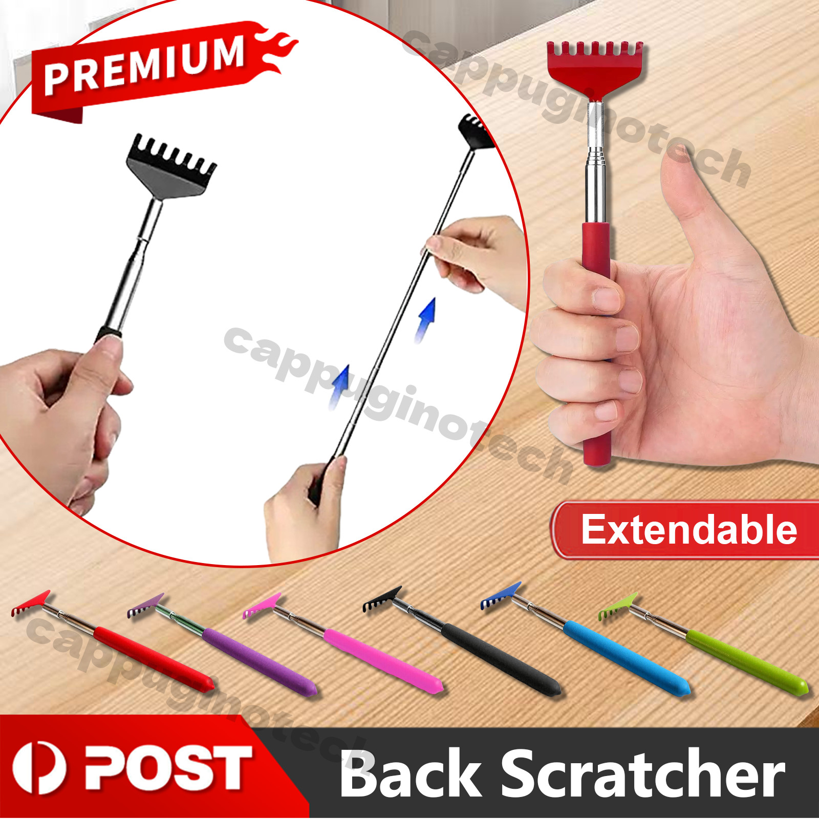 Discount Depot Back scratcher Extendable metal claw telescoping backscratcher