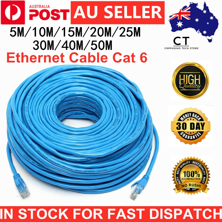 Premium 5m 10m 15m 20m 30m 40m 50m Ethernet Network Lan Cable CAT6 1000Mbps Cat