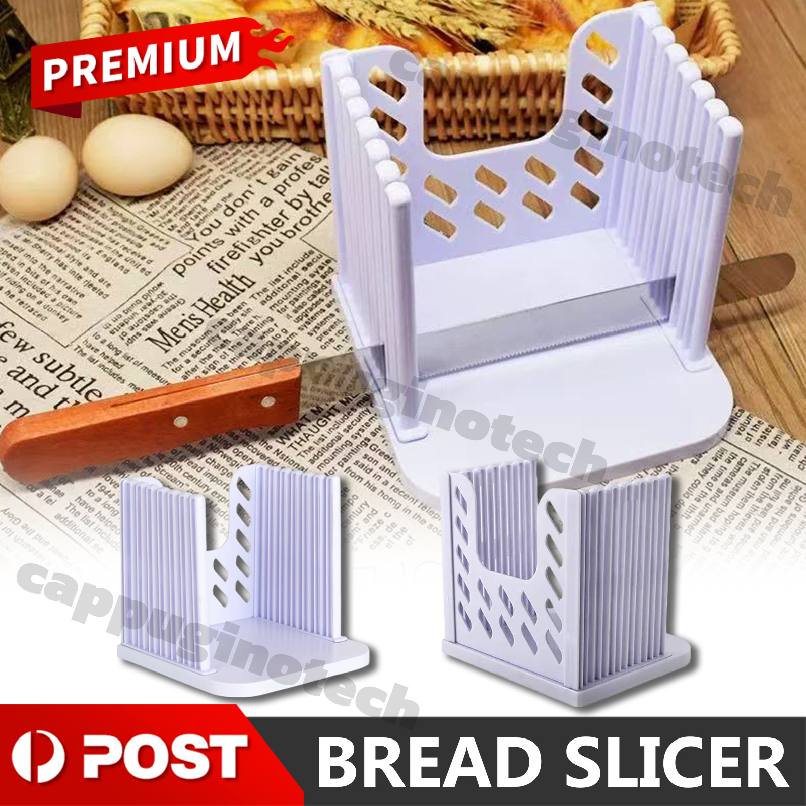 Discount Depot Bread Slicing Guide Loaf Toast Sandwich Cutter Slicer Guiding AU