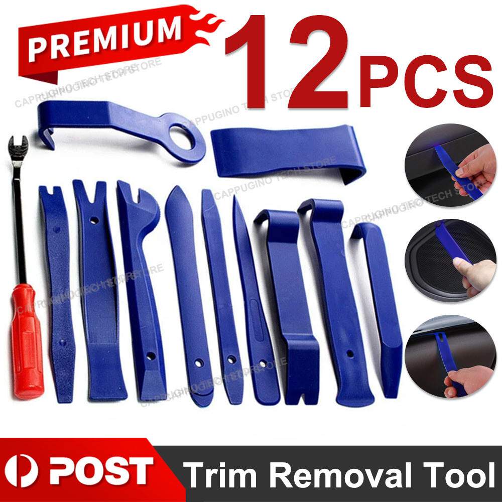12 Trim Removal Tool Car Upholstery Repair Kit Audio Panel Set Mixed Hand