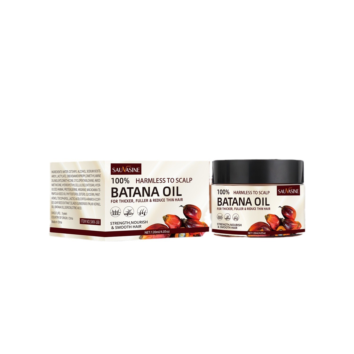 Batana Oil for Hair Growth-100 Pure Organic Raw Growth AU Loss Treatments