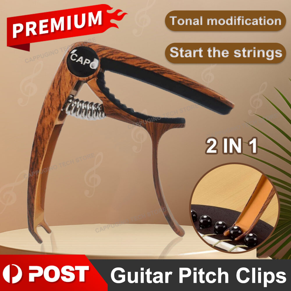 Performance Guitar Capos for Acoustic Built to Last Stylish 9x7.2CM Brown Zinc