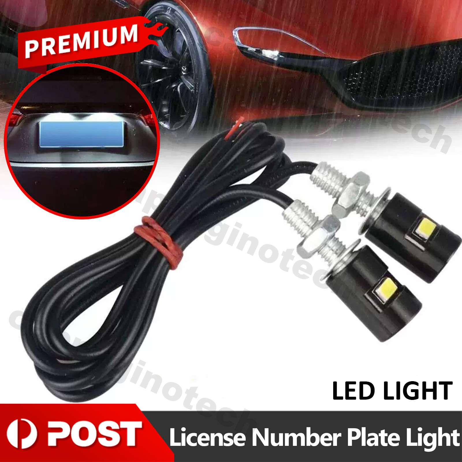 PARTY BESTBUY 2X LED License Number Plate Light Screw Bolt Bulbs 5050 SMD For to