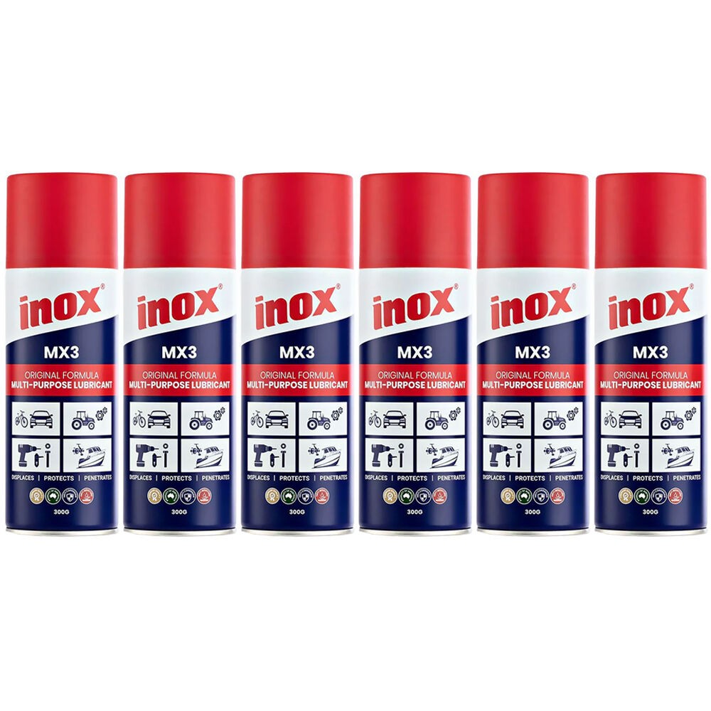 Inox 6 Pack MX3 Multi-Purpose Lubricant Aerosol Spray 300g N/A Other