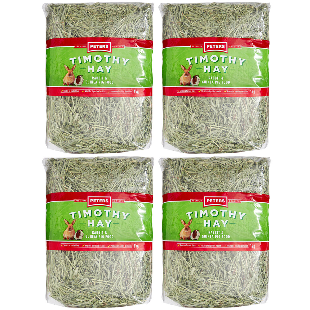 Peters Timothy Premium Grass Hay Rabbit Guinea Pig Food 4kg SPECIFIED Food/Treat