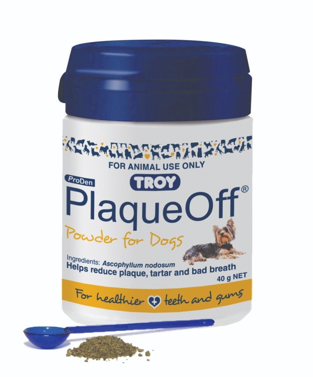 Troy Plaque Off for Pet Dogs Tartar Bad Breath Plaque-40g WTPOD40 P0003 Other